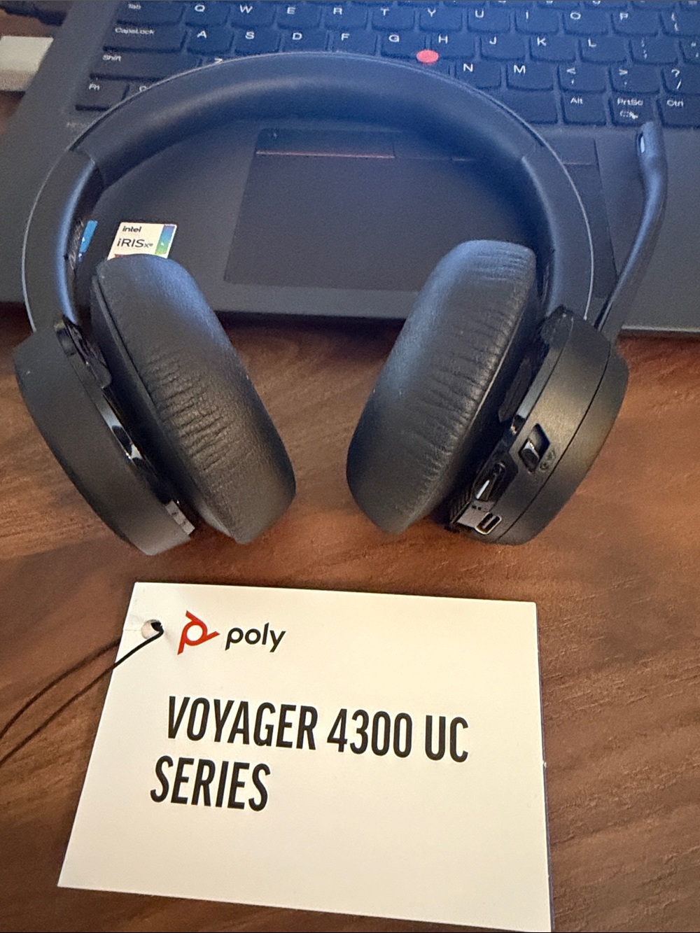 POL Voyager 4300 UC Over-Ear Headphones — Black